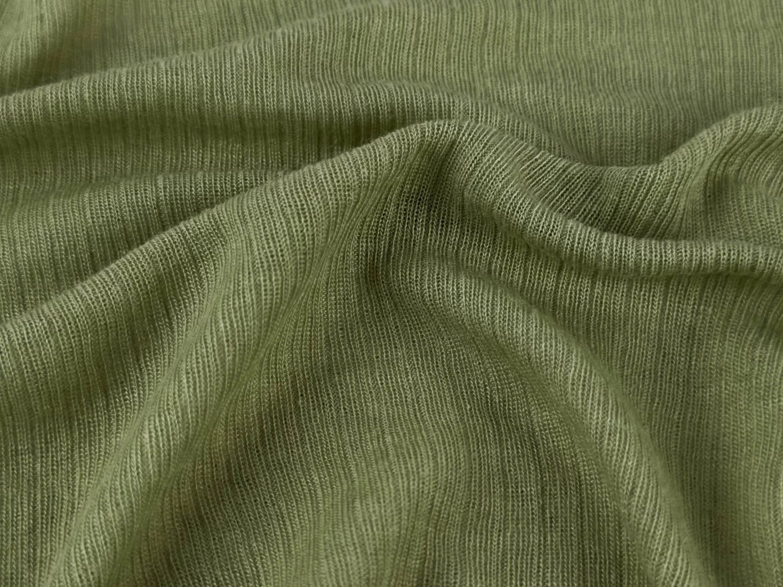 Rib or interlock knit fabric close-up