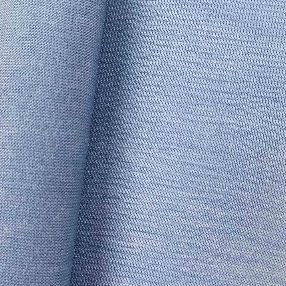 Single jersey knit fabric close-up